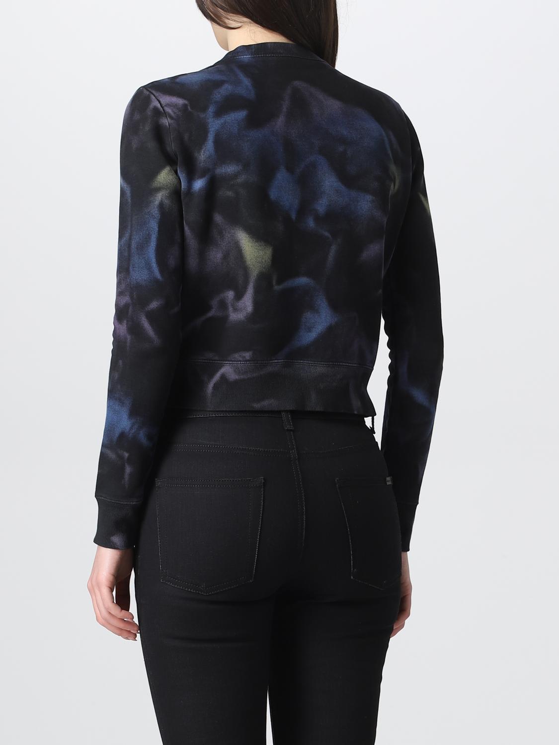 SAINT LAURENT FELPA: Felpa Saint Laurent in cotone stampato, Nero - Img 3