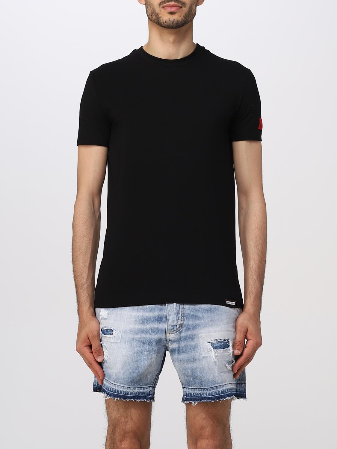 DSQUARED2 MAGLIA: T-shirt Dsquared2 in cotone, Nero 3 - Img 1