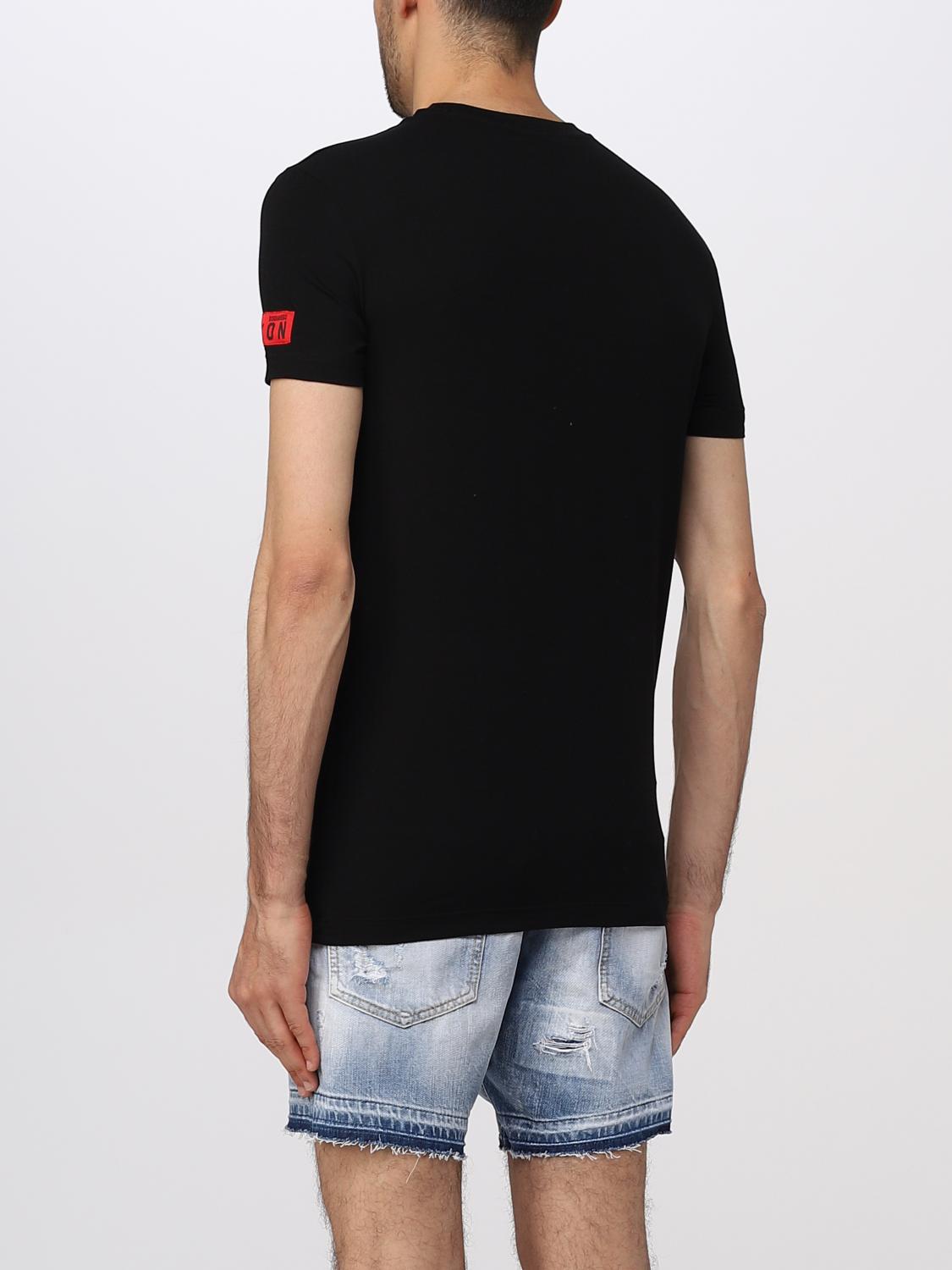 DSQUARED2 MAGLIA: T-shirt Dsquared2 in cotone, Nero 3 - Img 3