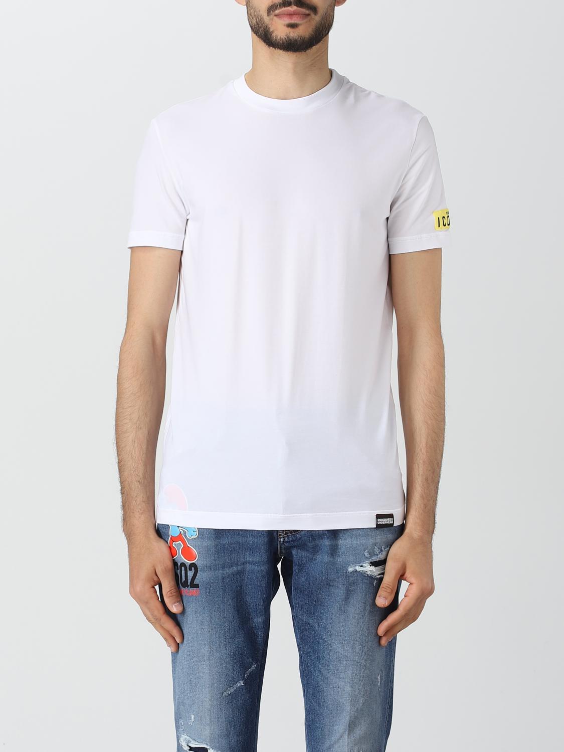 DSQUARED2 SWEATER: Dsquared2 cotton T-shirt, White 2 - Img 1
