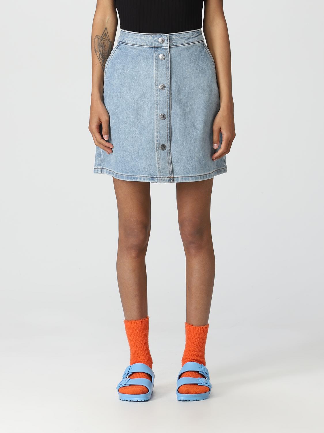 A.P.C. GONNA: Gonna A.P.C. in denim, Blue - Img 1