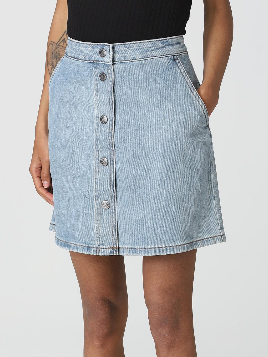 A.P.C. GONNA: Gonna A.P.C. in denim, Blue - Img 4