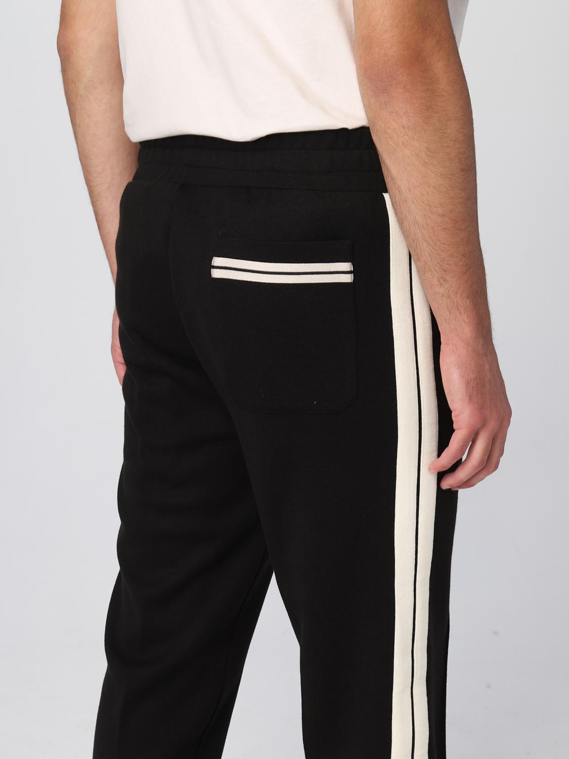 PALM ANGELS PANTS: Palm Angels joggers in wool and acrylic, Black - Img 5