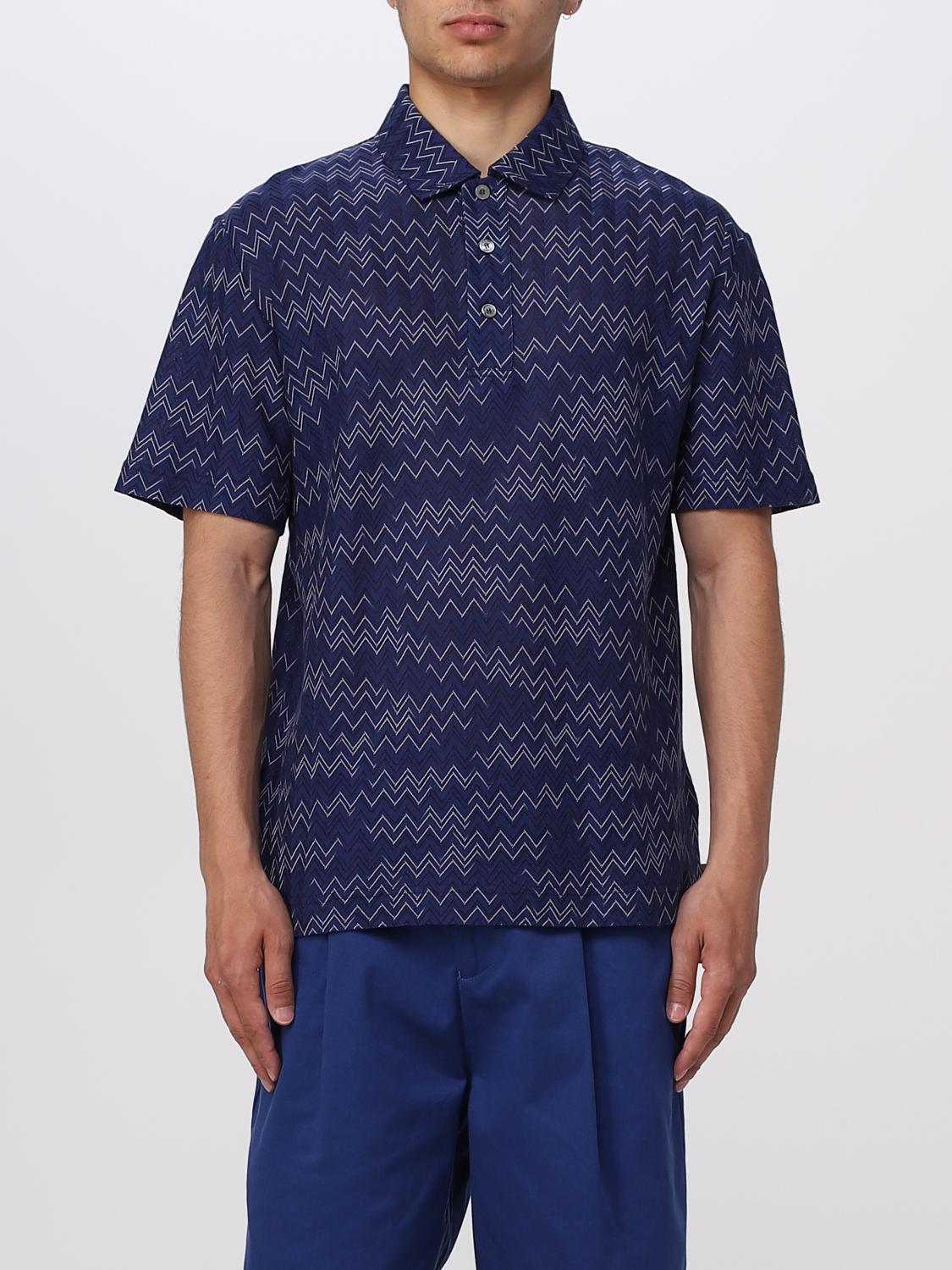 MISSONI POLO SHIRT: T-shirt men Missoni, Blue - Img 1