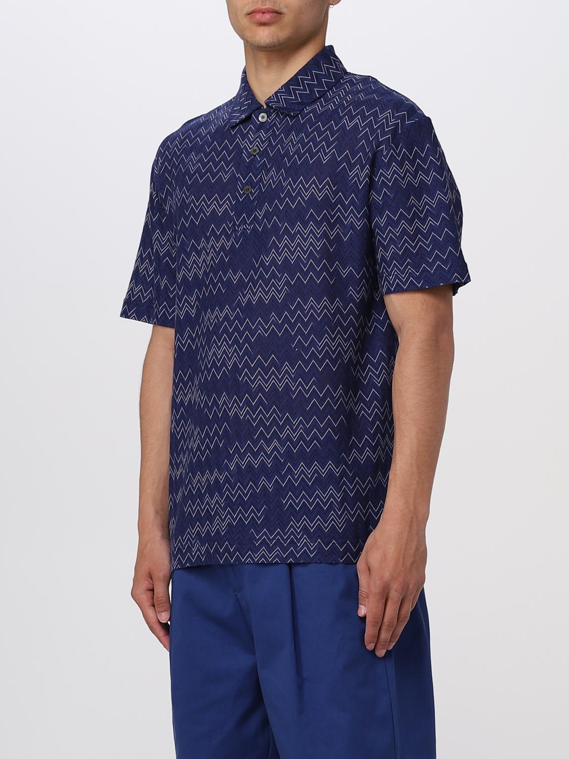 MISSONI POLO SHIRT: T-shirt men Missoni, Blue - Img 3