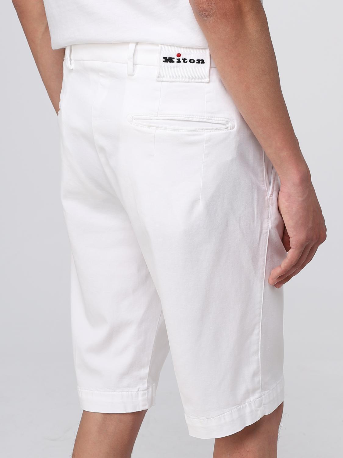 KITON PANTS: Pants men Kiton, White - Img 5