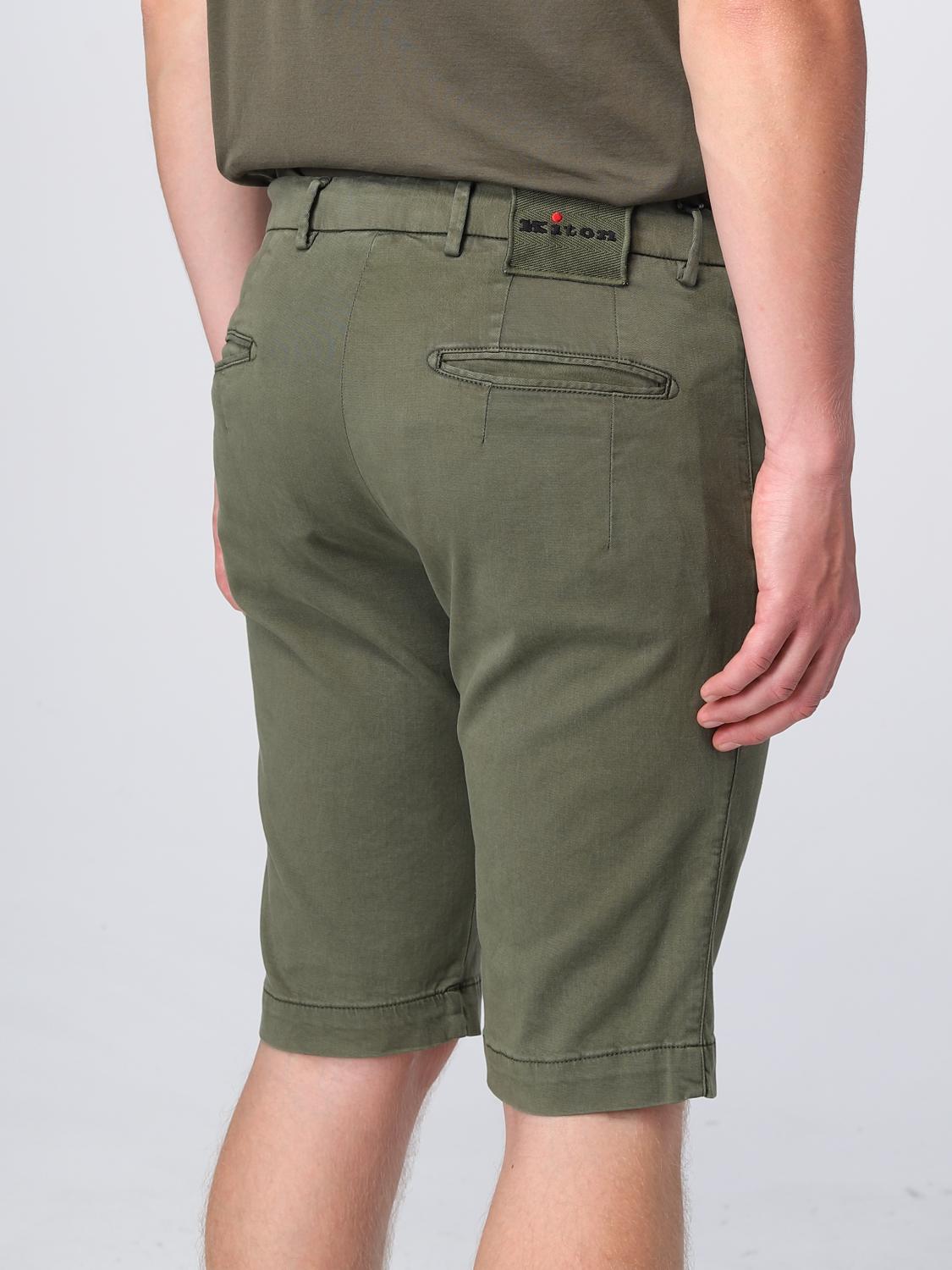 KITON PANTS: Pants men Kiton, Green - Img 5