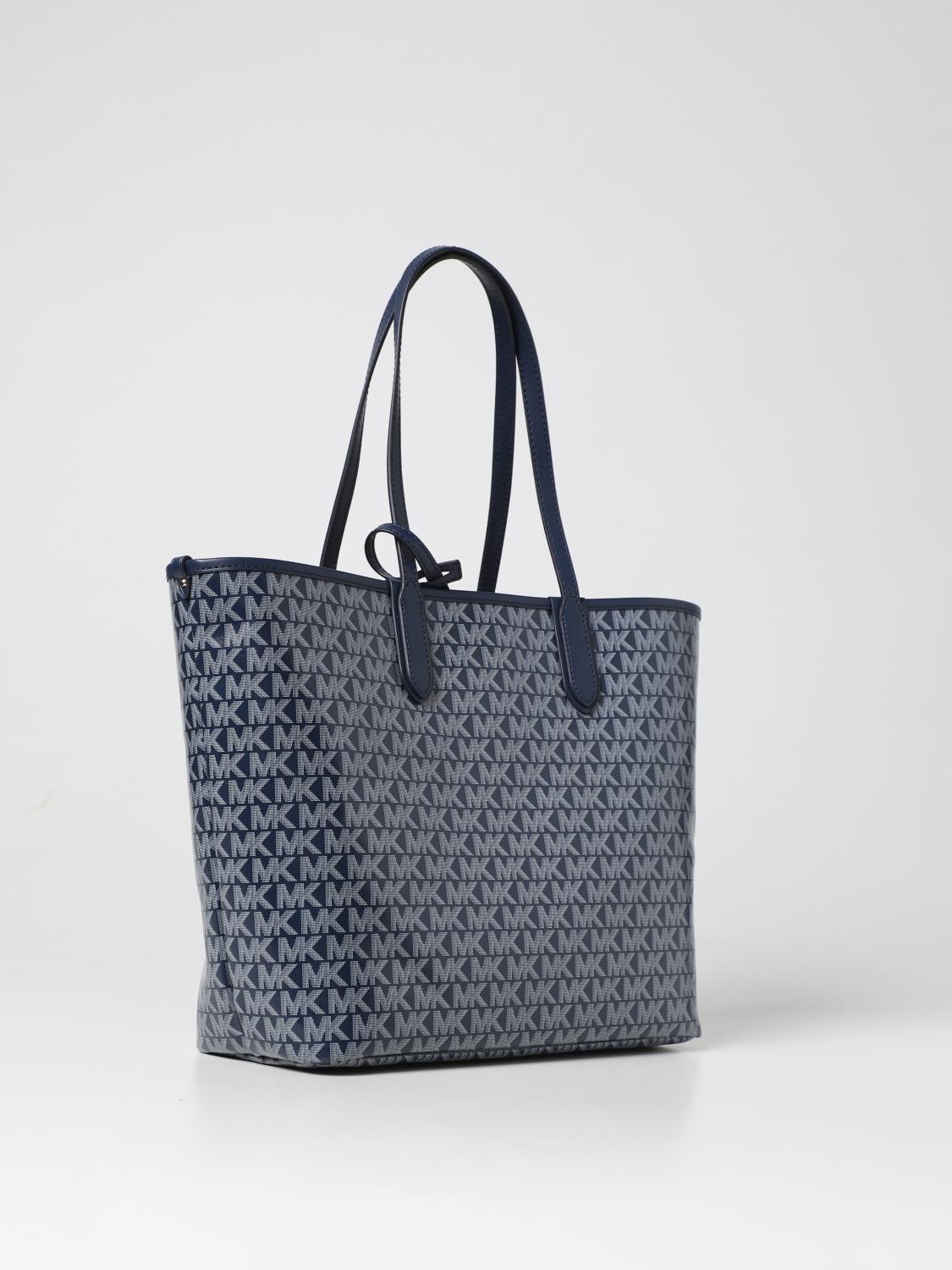 MICHAEL KORS BORSA TOTE: Borsa Eliza Michael Kors in tessuto spalmato, Blue Navy - Img 2