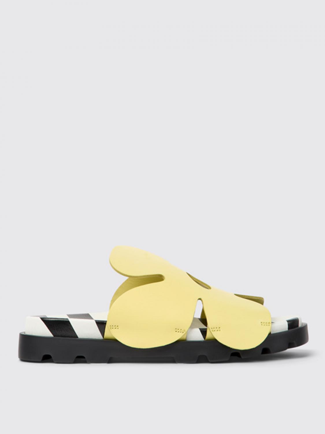 Camper Twins sandals in leather - Yellow | K201546-001 TWINS