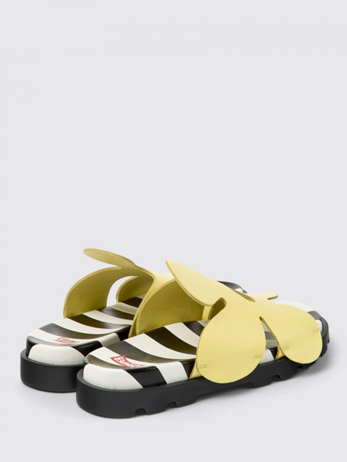 Camper Twins sandals in leather - Yellow | K201546-001 TWINS