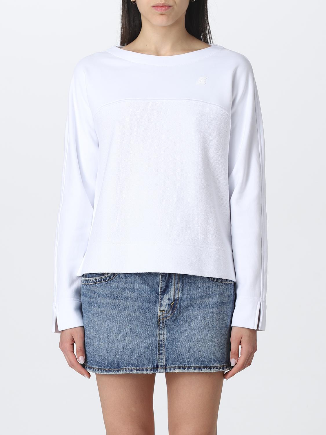 K-WAY SWEATER: Sweater woman K-way, White - Img 1
