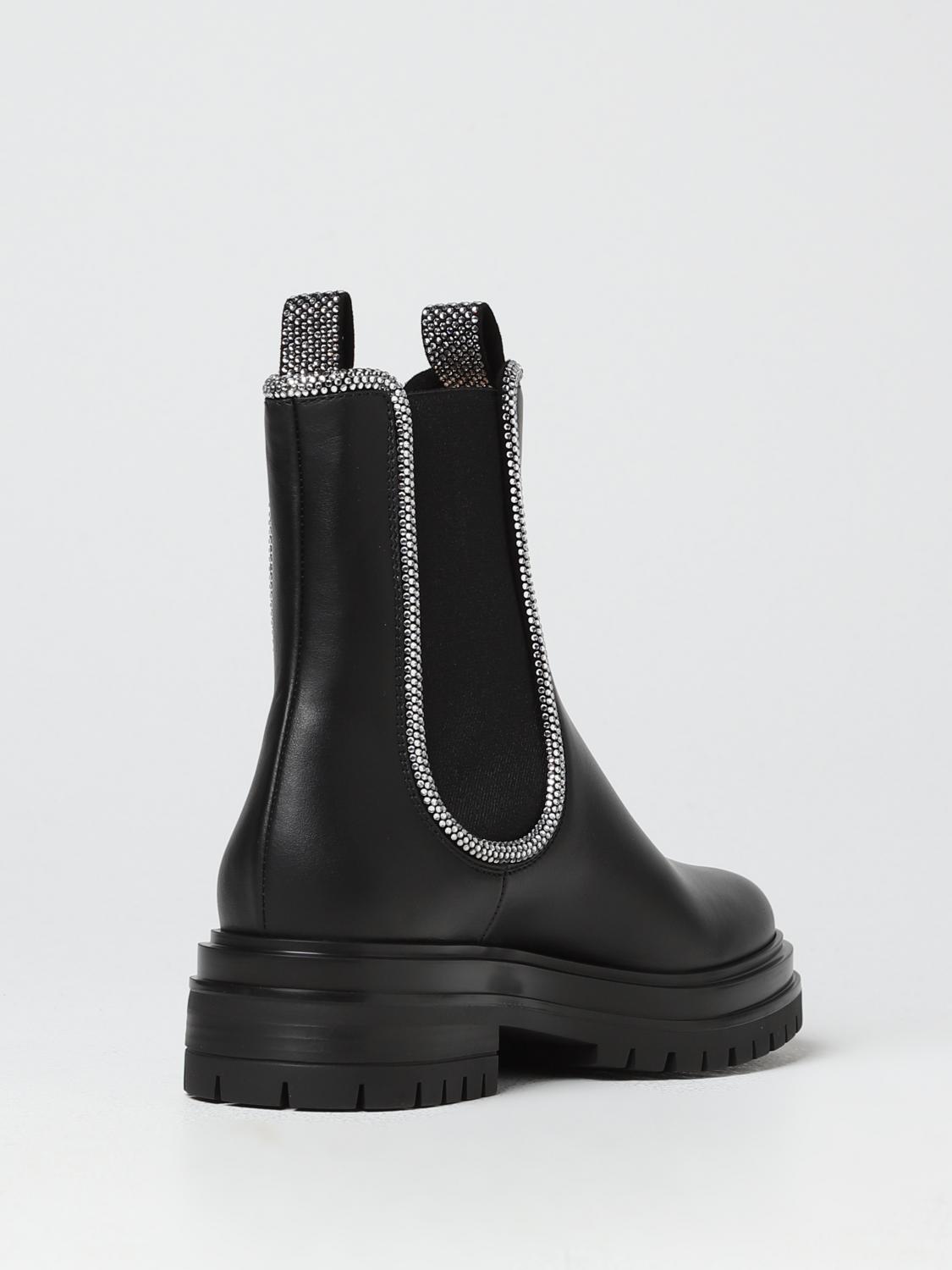 GIANVITO ROSSI BOTINES PLANOS: Botines planos mujer Gianvito Rossi, Negro - Img 3