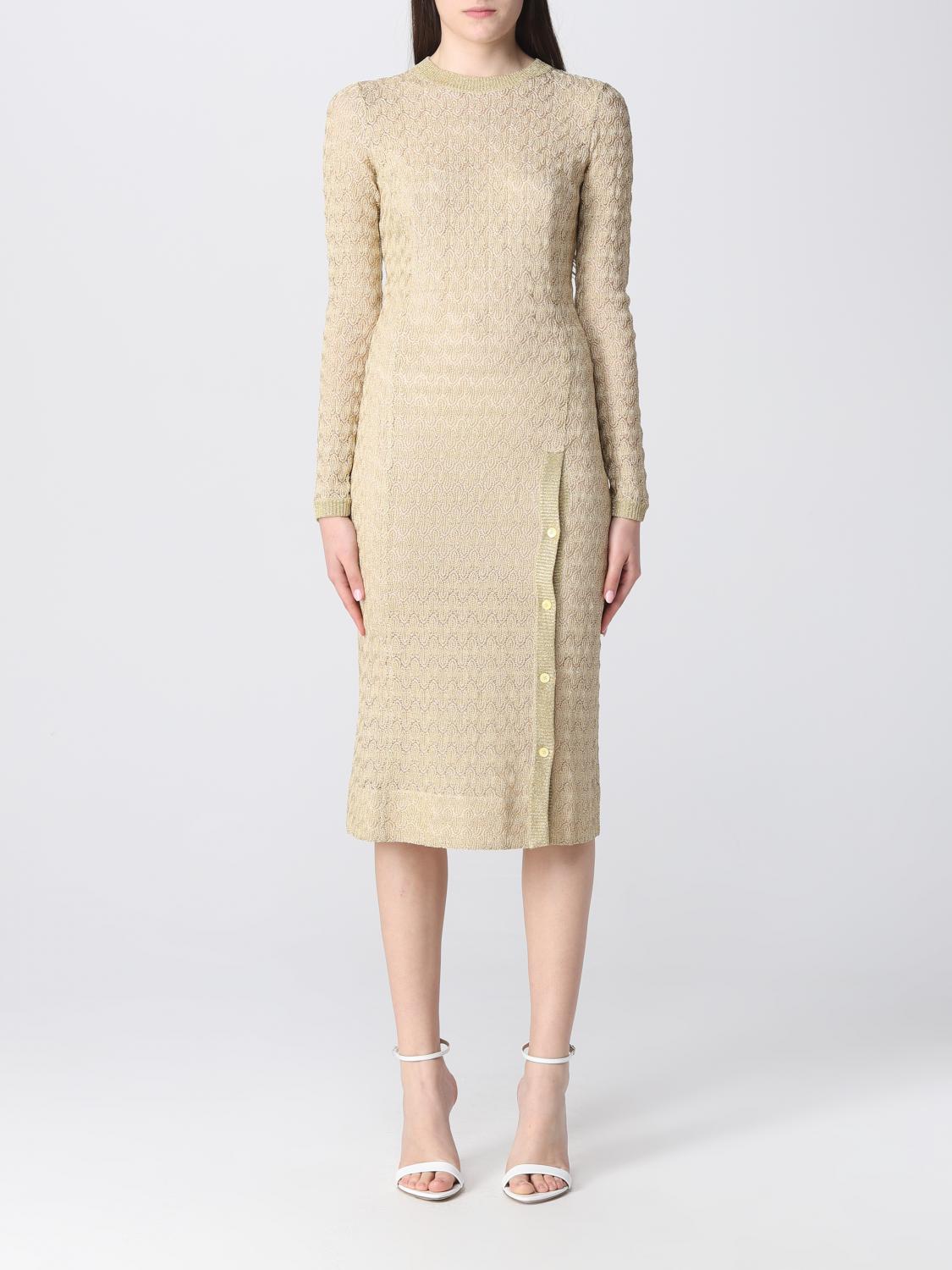ワンピース MISSONI Woman Dress Ocher DS23SG1NBR00JV S109F Missoni Outlet: Dress woman - Ocher | Missoni dress