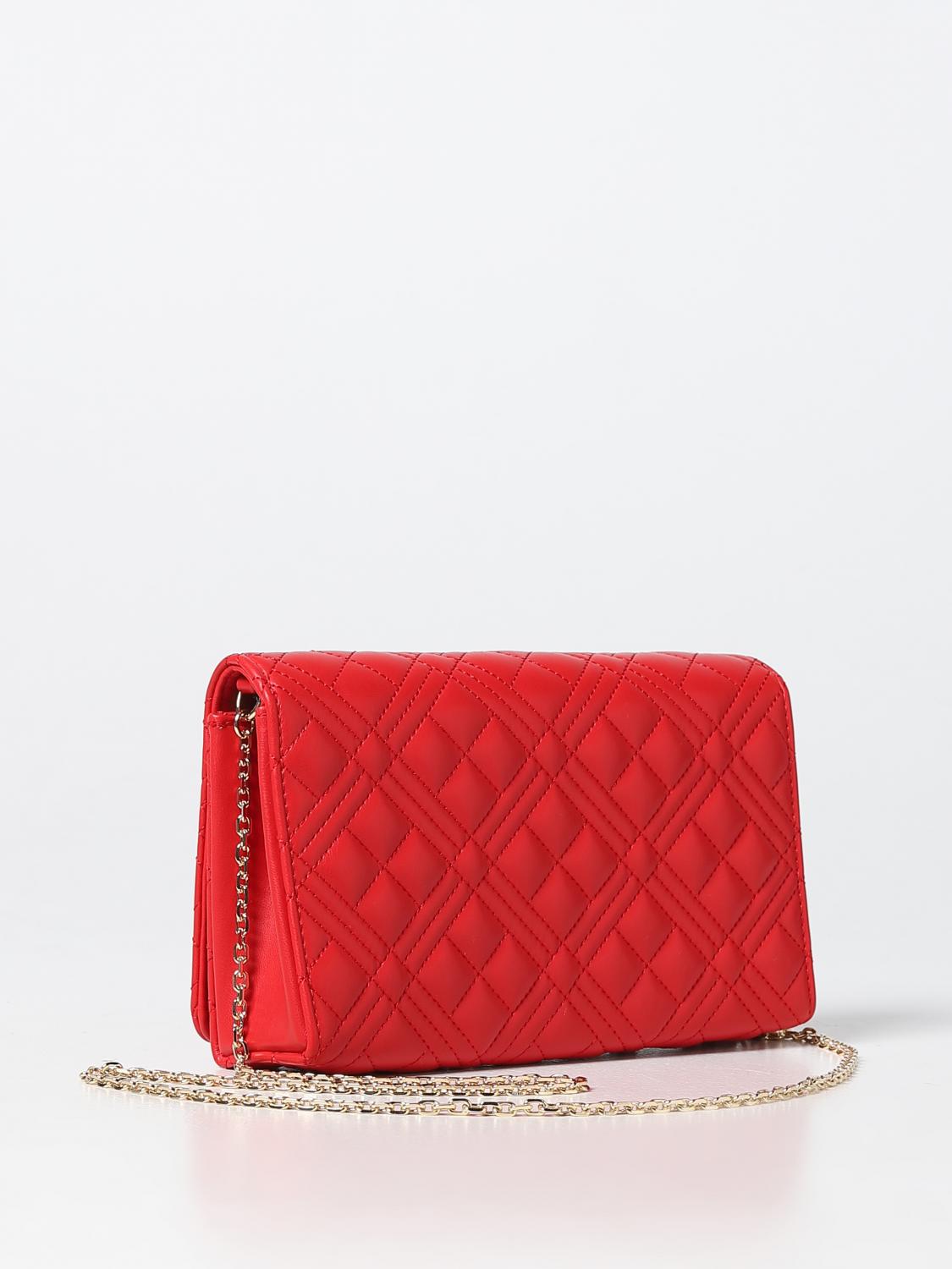 Sac Love Moschino Rouge Et Noir - Style Bandoulière YSL - Occasion - Avec Pochette