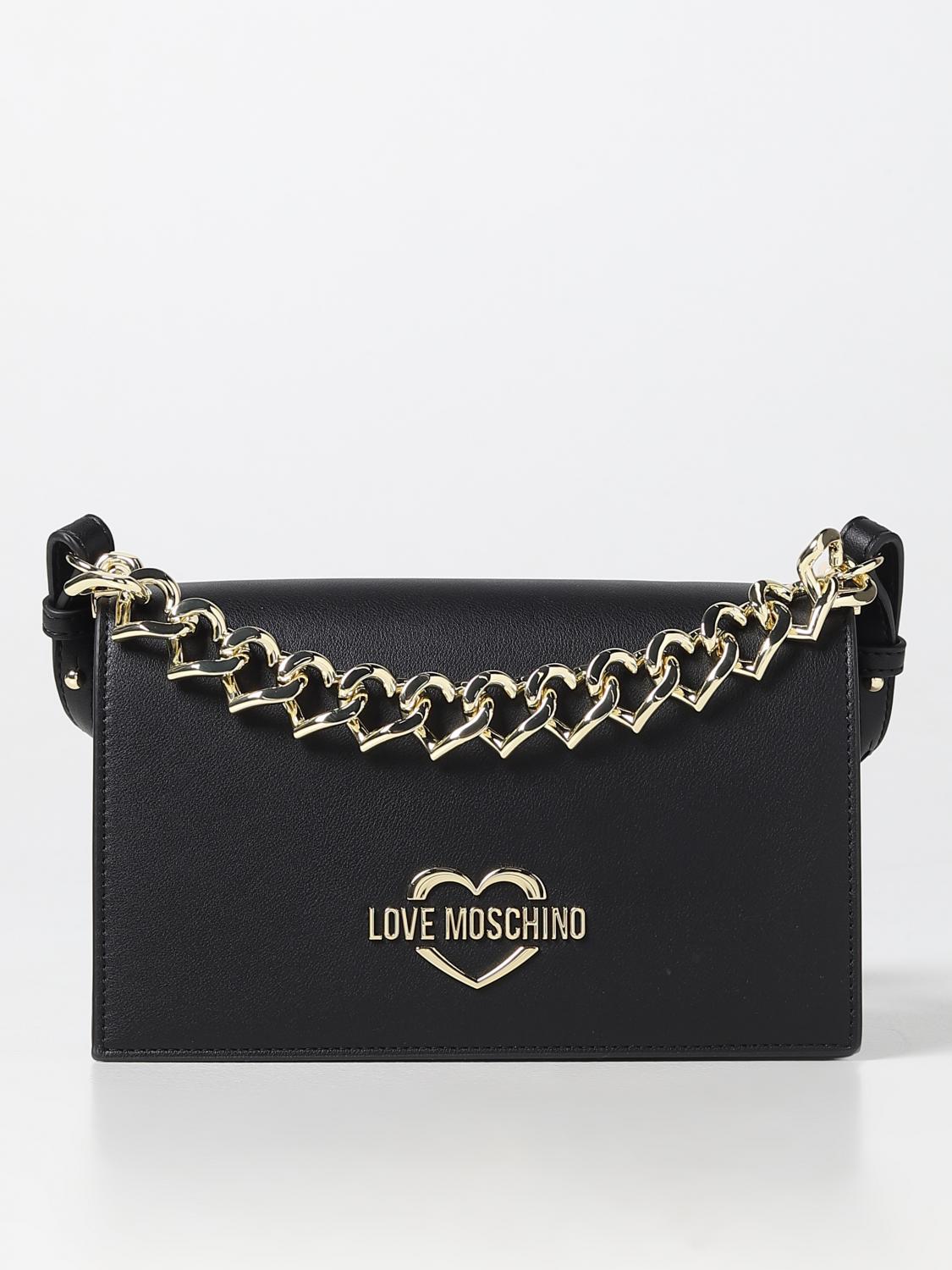 LOVE MOSCHINO: bag in synthetic leather - Black | Love Moschino