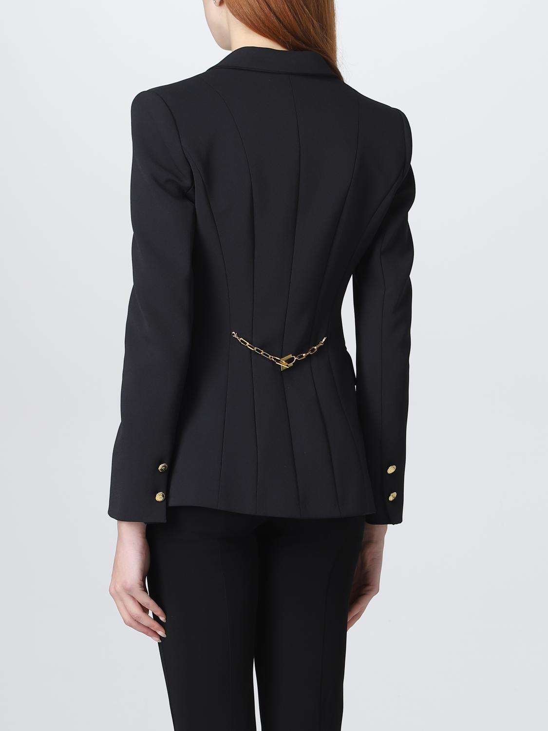 ELISABETTA FRANCHI AMERICANA: Americana mujer Elisabetta Franchi, Negro - Img 2