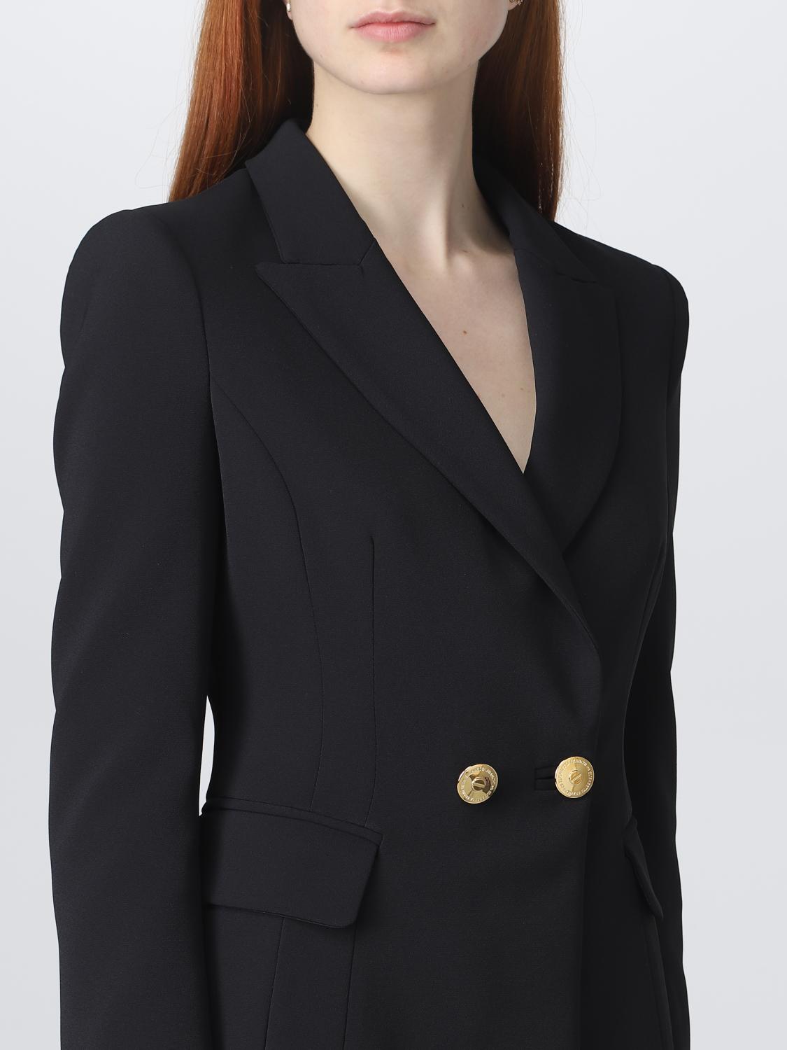 ELISABETTA FRANCHI AMERICANA: Americana mujer Elisabetta Franchi, Negro - Img 3