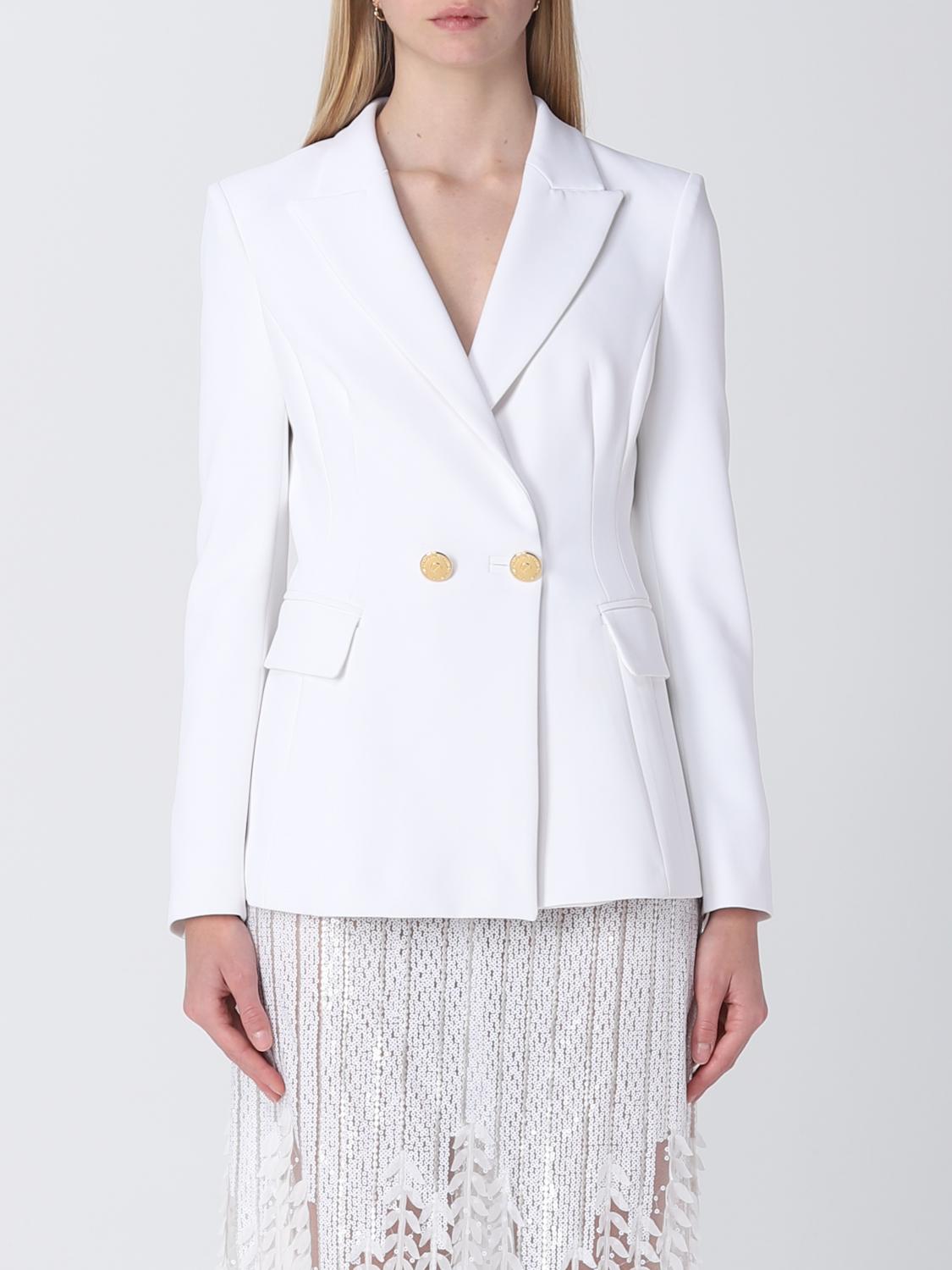 ELISABETTA FRANCHI AMERICANA: Americana mujer Elisabetta Franchi, Marfil - Img 1
