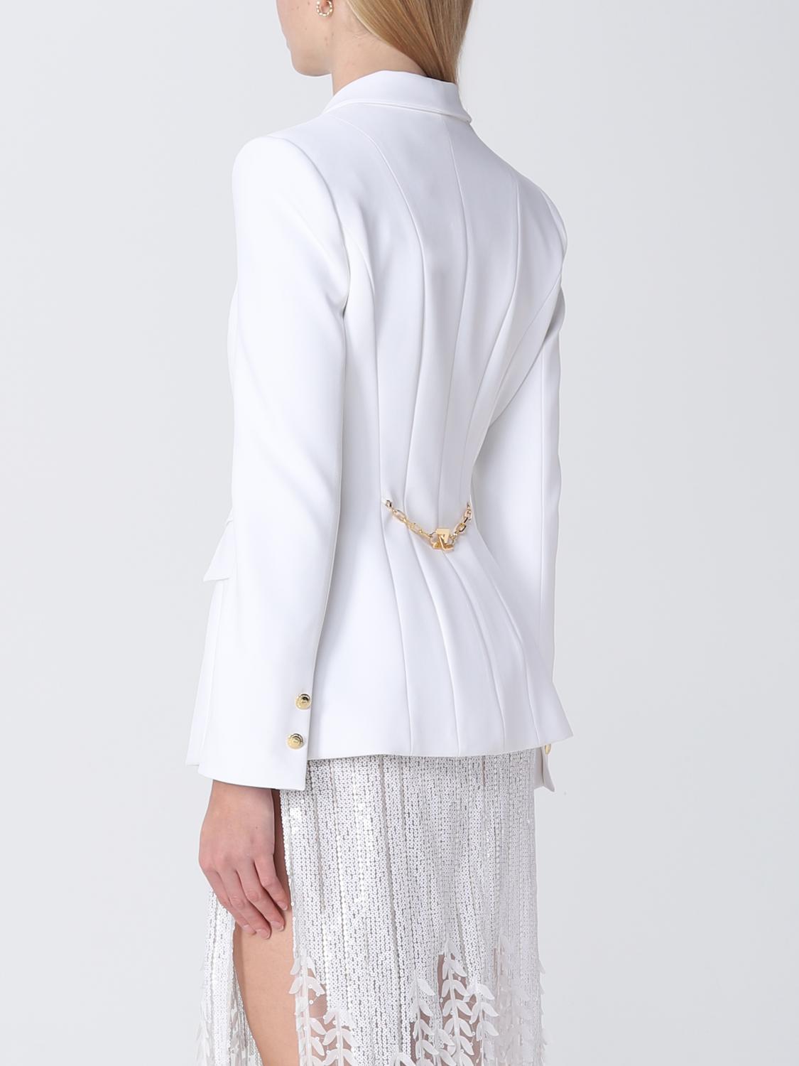 ELISABETTA FRANCHI AMERICANA: Americana mujer Elisabetta Franchi, Marfil - Img 2