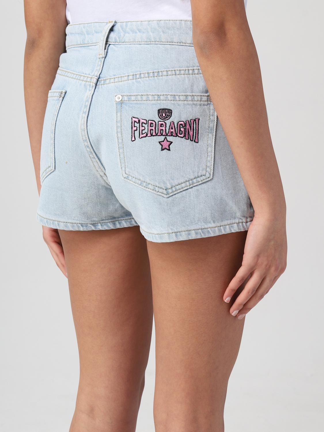 CHIARA FERRAGNI SHORTS: Jeans damen Chiara Ferragni, Denim - Img 3
