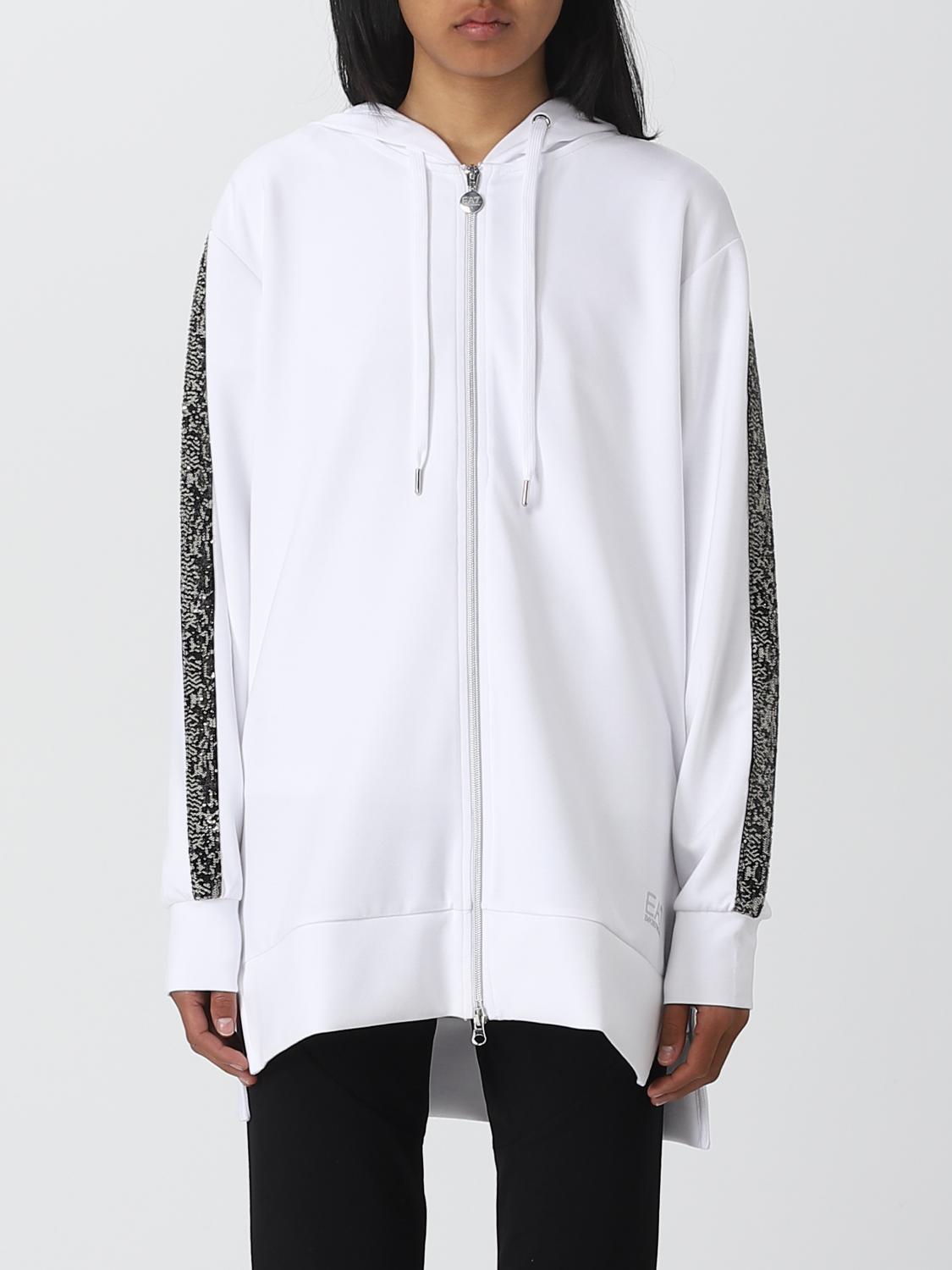 EA7 FELPA: Felpa donna Ea7, Bianco - Img 1