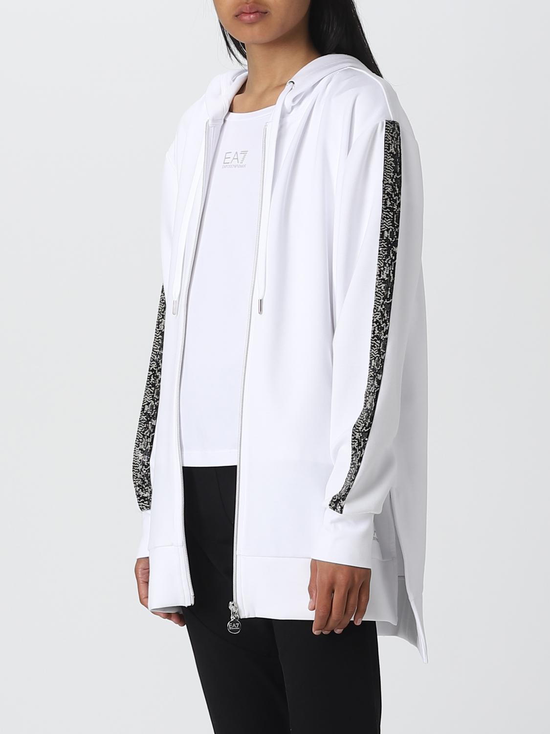 EA7 FELPA: Felpa donna Ea7, Bianco - Img 3