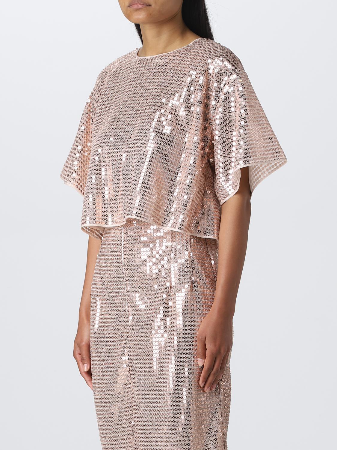 GENNY TOP: Top Genny in viscosa, Beige - Img 3
