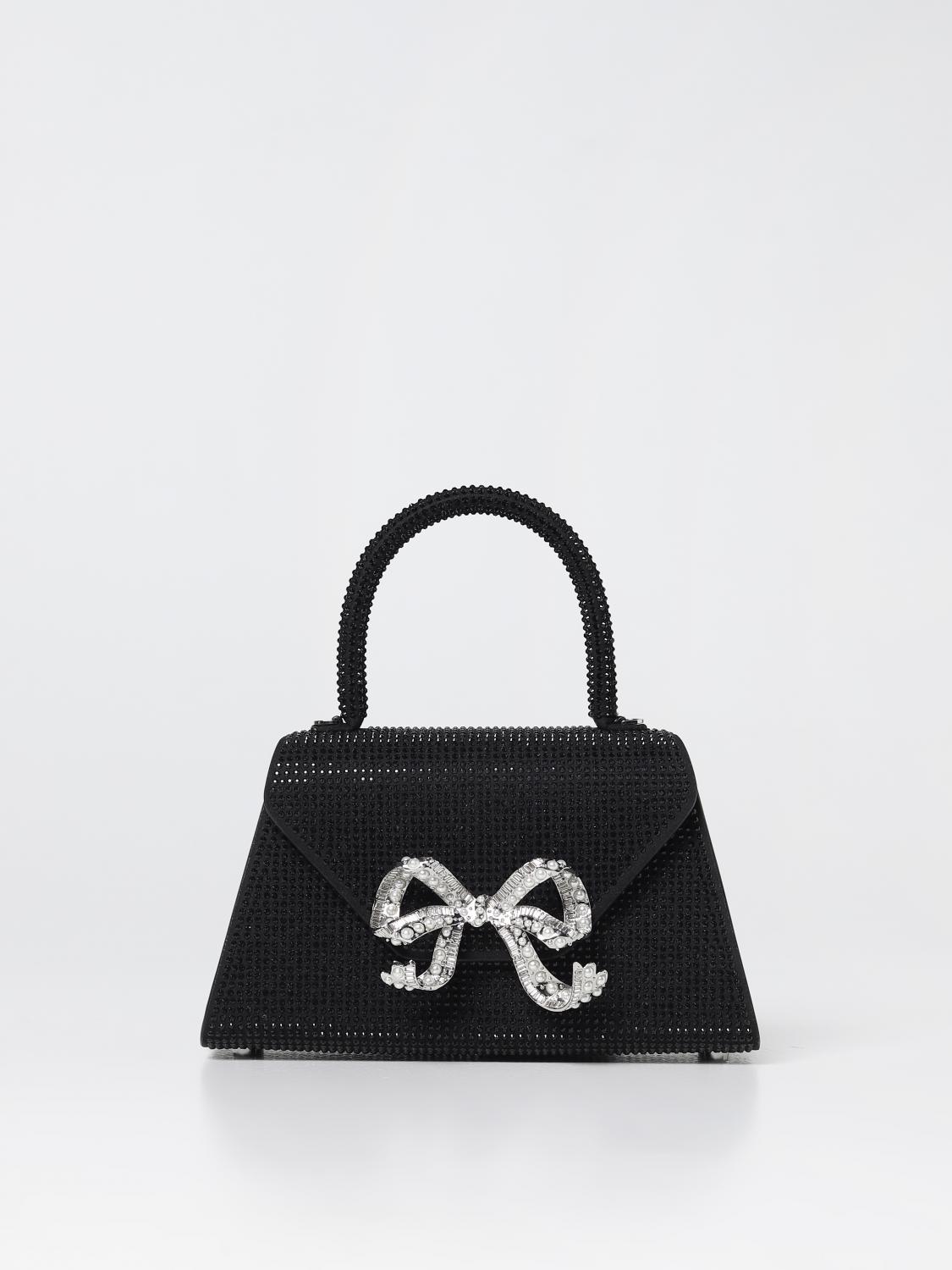 SELF-PORTRAIT HANDBAG: Handbag woman Self-portrait, Black - Img 1