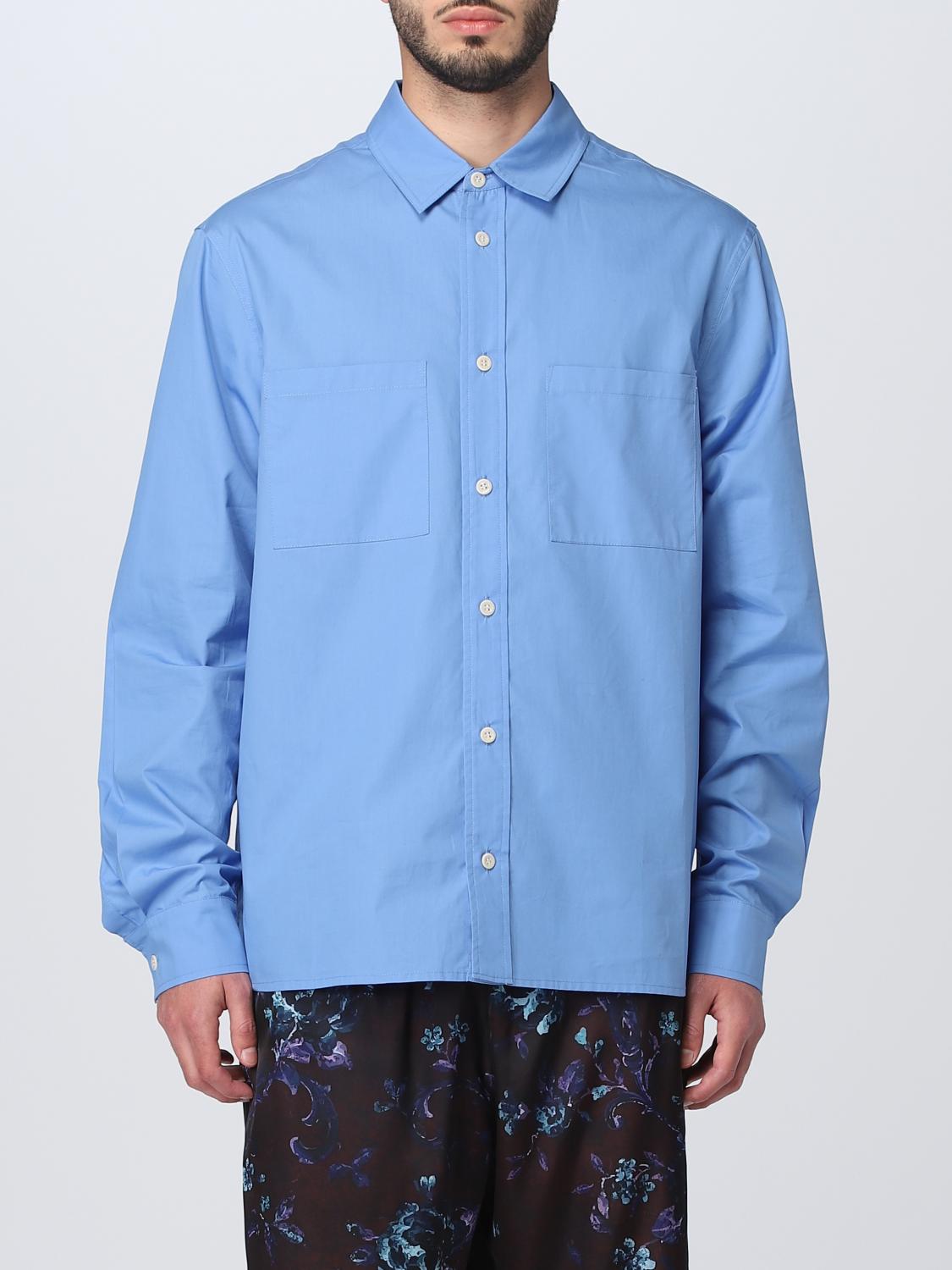IH NOM UH NIT CAMICIA: Camicia Ih Nom Uh Nit in cotone, Blue - Img 1