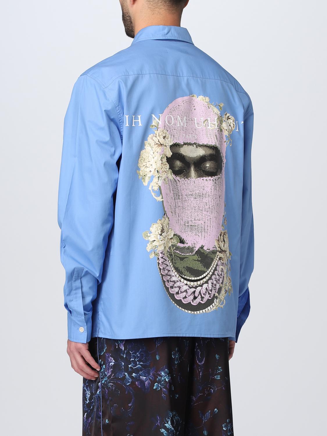 IH NOM UH NIT CAMICIA: Camicia Ih Nom Uh Nit in cotone, Blue - Img 3