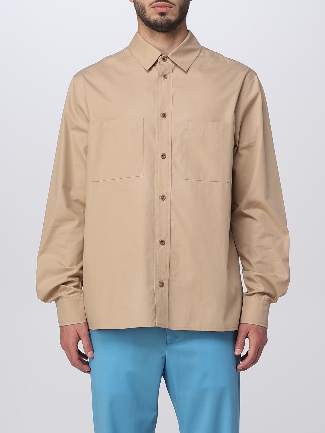 IH NOM UH NIT CAMICIA: Camicia Ih Nom Uh Nit in cotone, Beige - Img 1