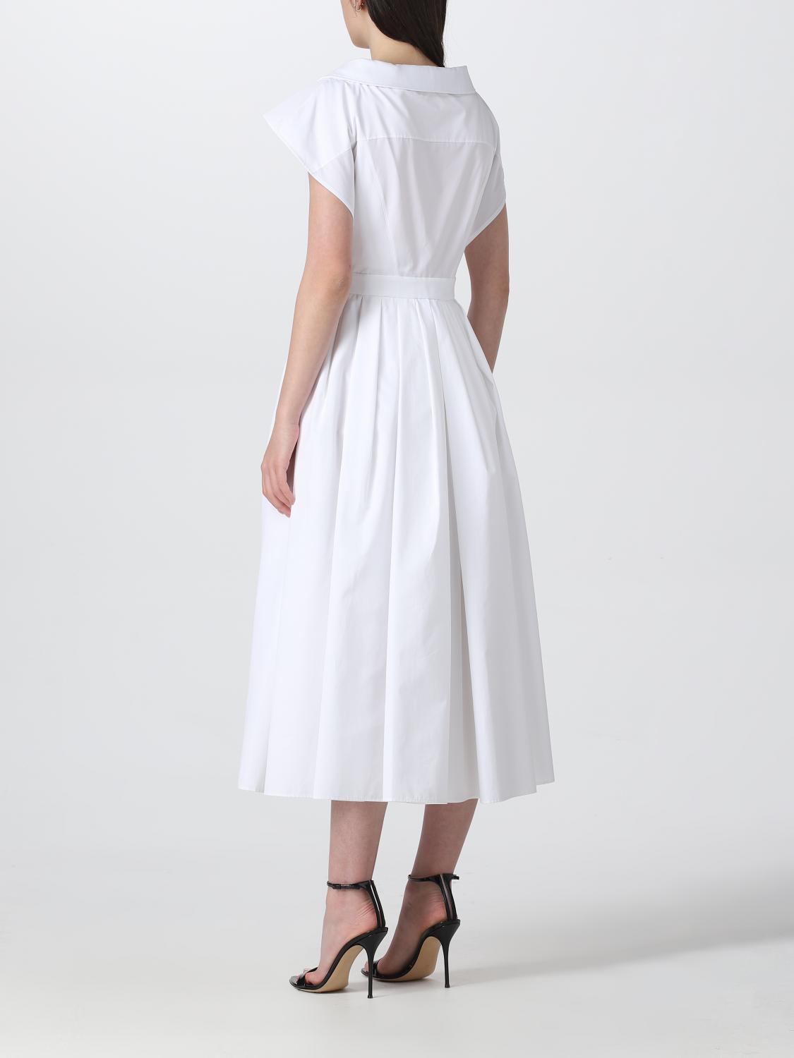 MCQUEEN ABITO: Abito McQueen in popeline, Bianco - Img 2