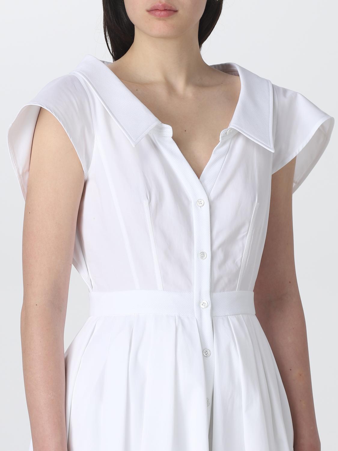 MCQUEEN ABITO: Abito McQueen in popeline, Bianco - Img 4