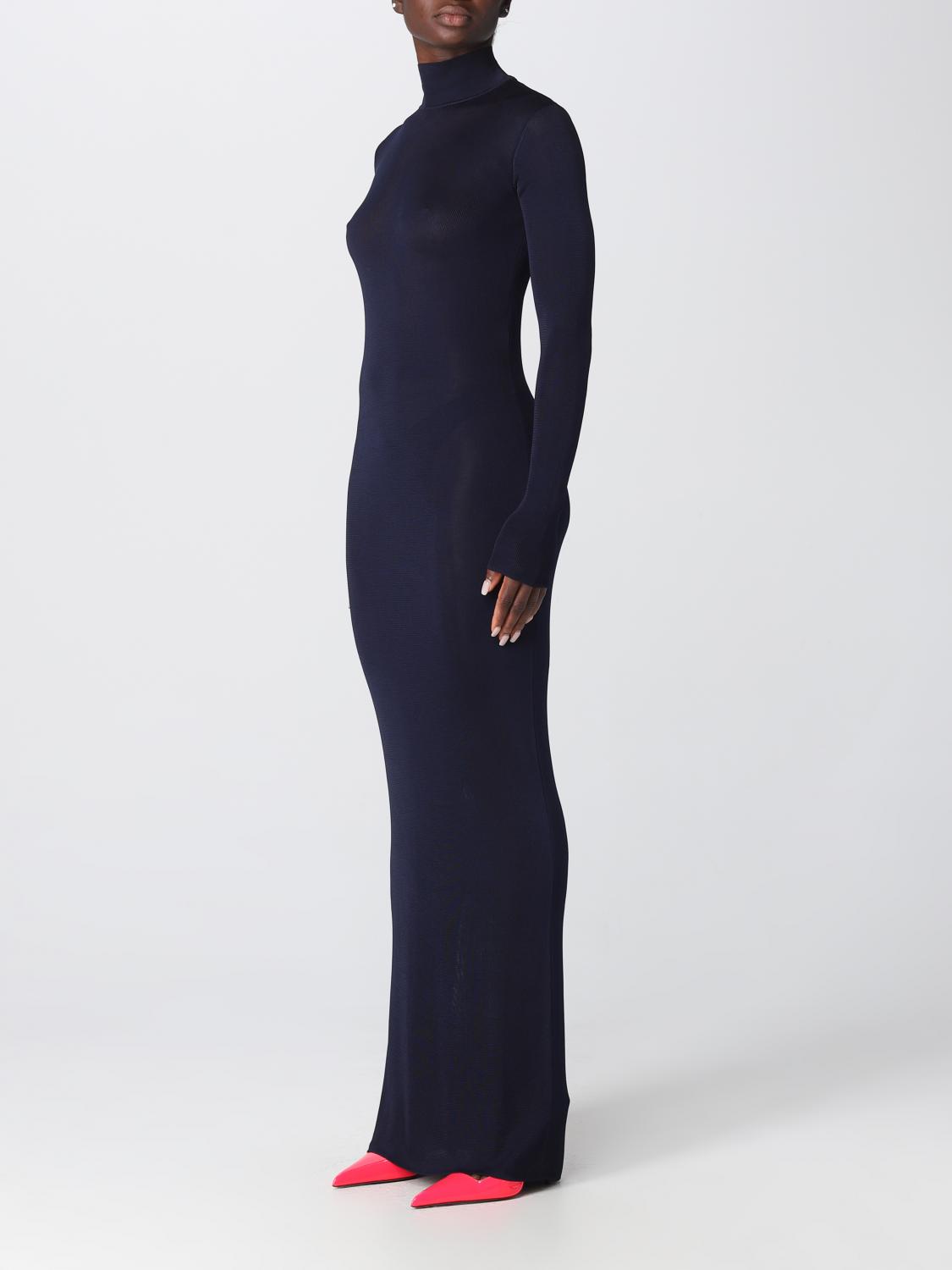 knit cutout midi dress Misook Cutout Midi Dress - Stary Night Blue/Multi main image 0