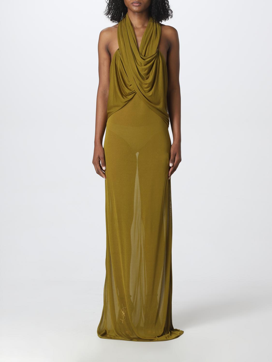 ysl gold dress Saint Laurent Spring 2002 Couture Fashion Show
