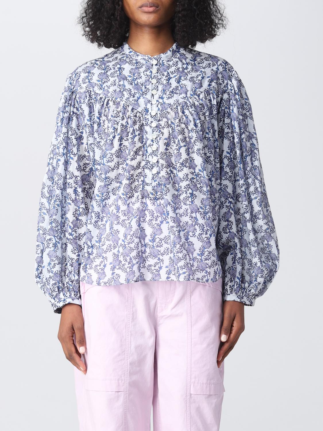 ISABEL MARANT ETOILE CAMISA: Camisa mujer Isabel Marant Etoile, Azul Oscuro - Img 1