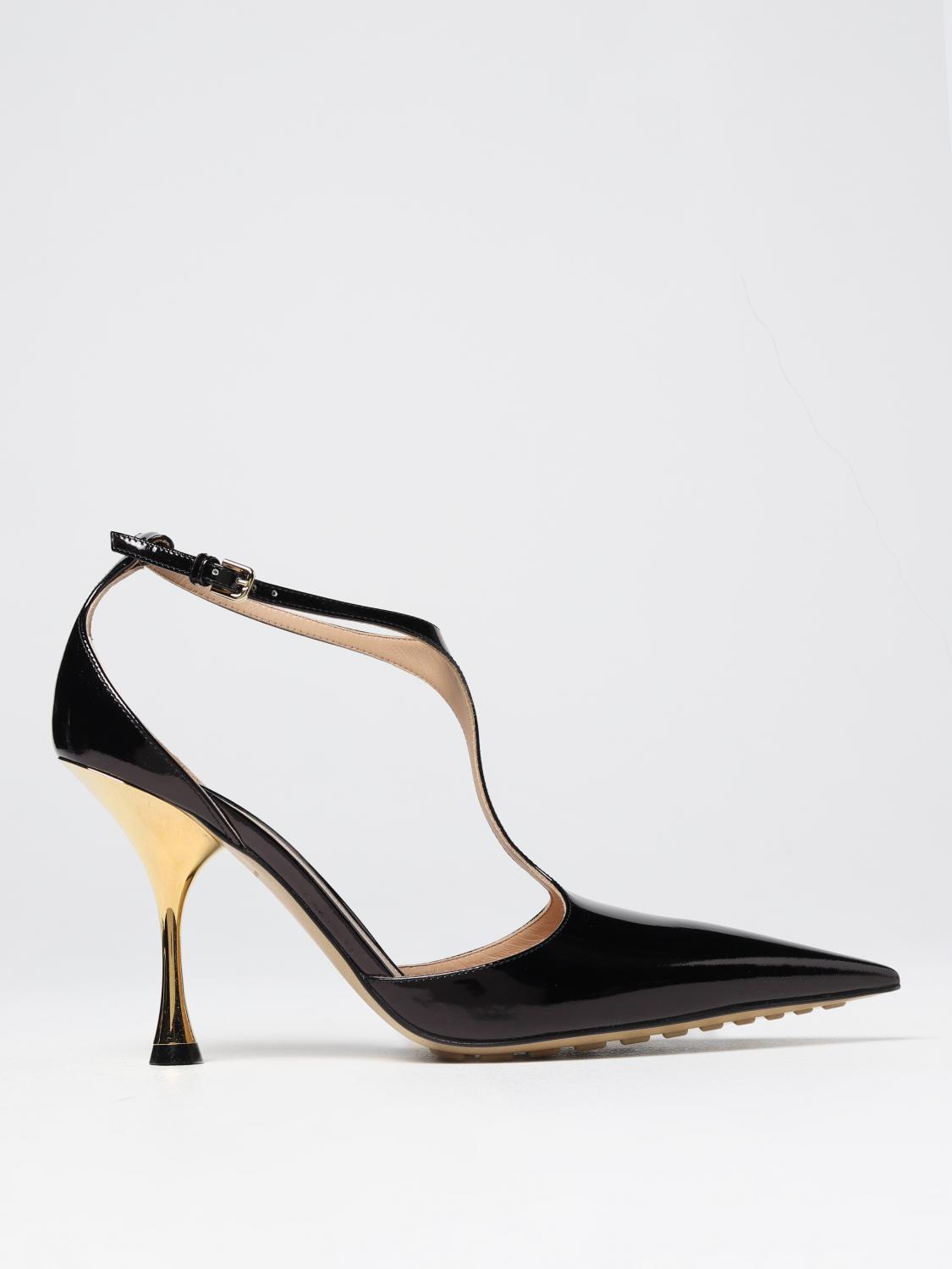 BOTTEGA VENETA HIGH HEEL SHOES: Bottega Veneta leather pumps, Black - Img 1