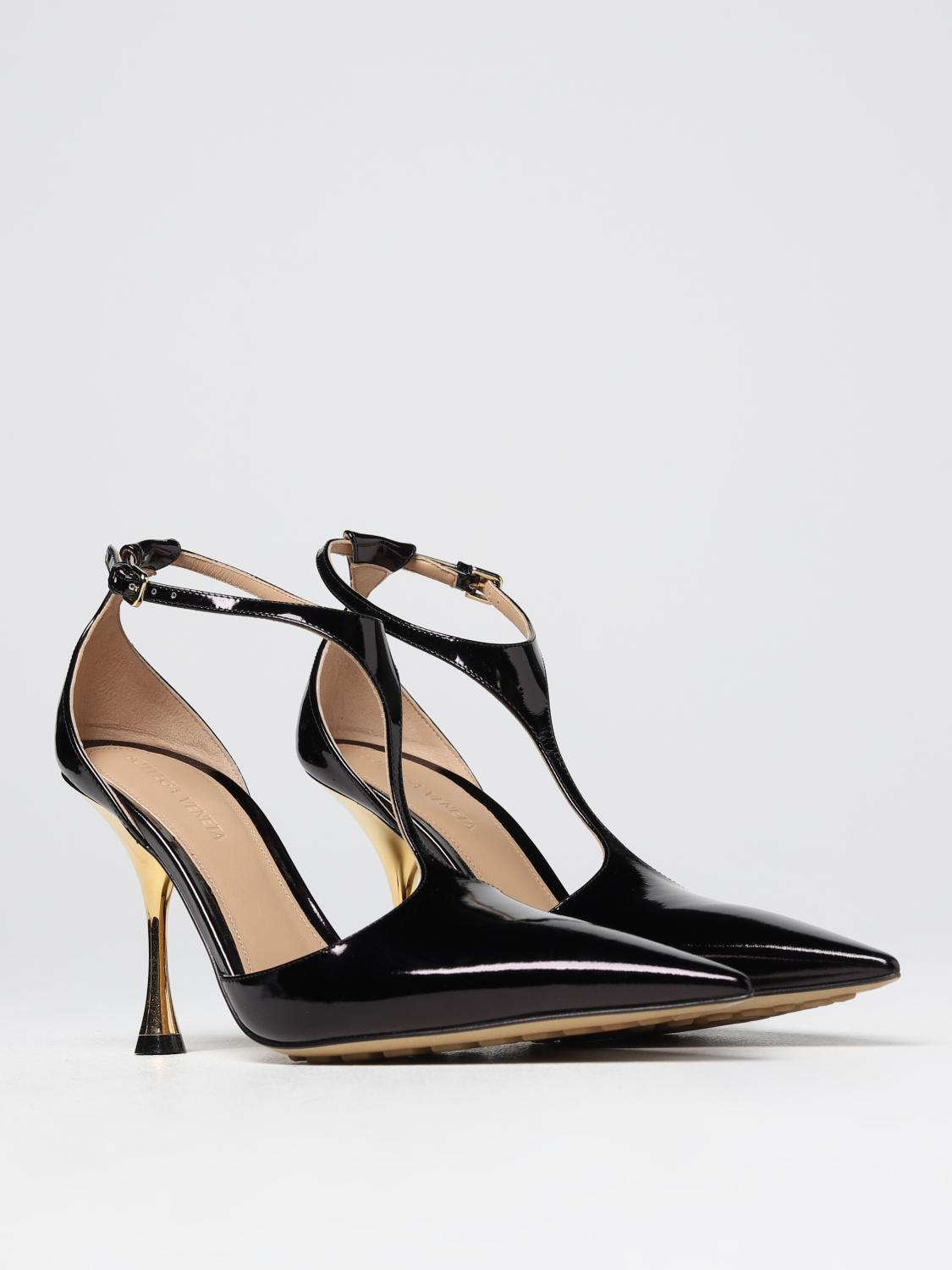 BOTTEGA VENETA HIGH HEEL SHOES: Bottega Veneta leather pumps, Black - Img 2
