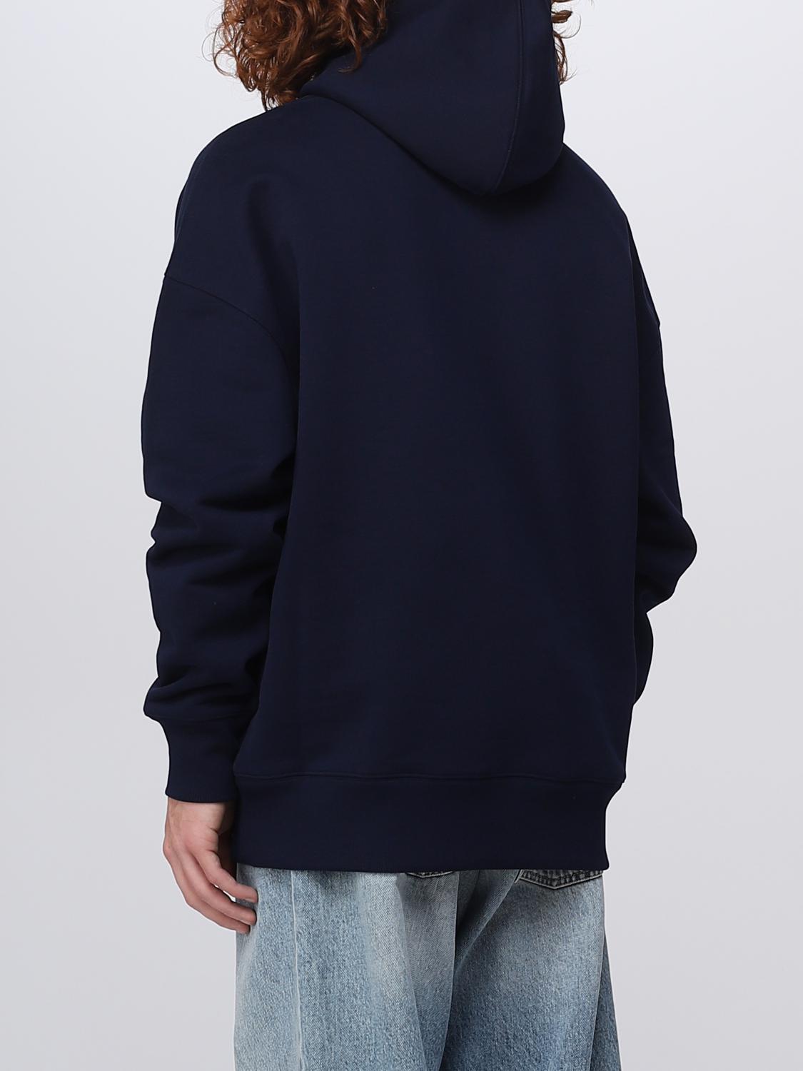 AMI PARIS SUDADERA: Sudadera hombre Ami Paris, Azul Oscuro - Img 2