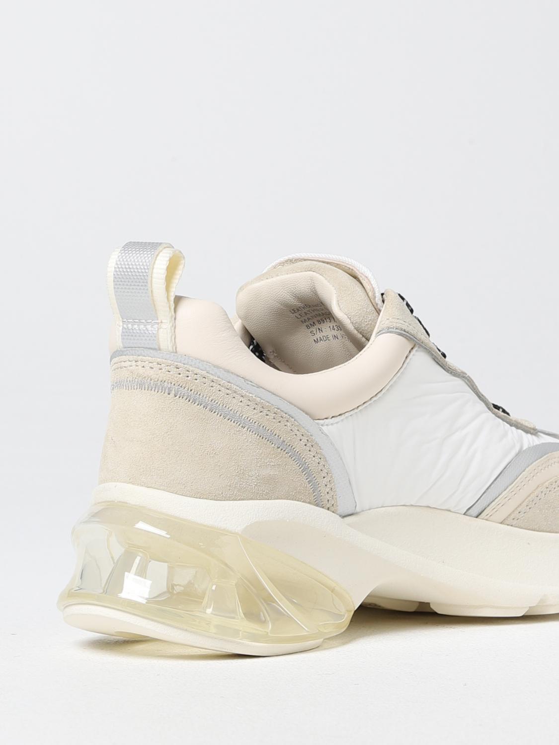TORY BURCH SNEAKERS: Sneakers Good Tory Burch in nylon e pelle, Bianco - Img 3