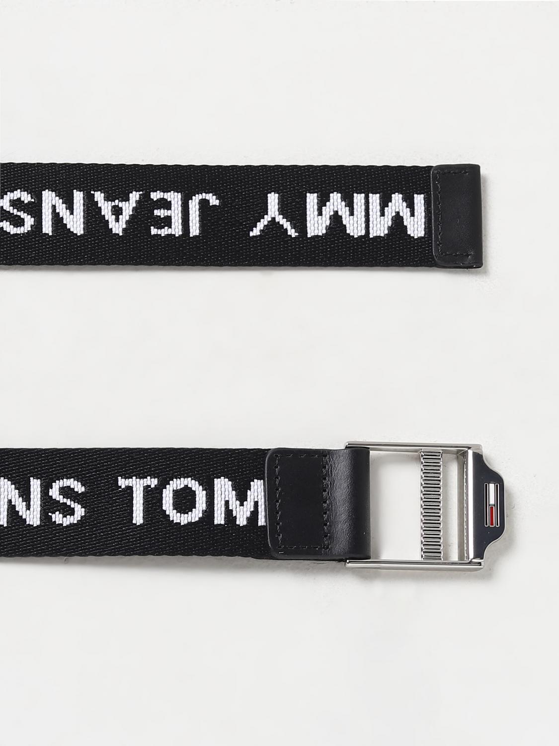 TOMMY JEANS CINTURA: Cintura Tommy Jeans in tessuto riciclato, Nero - Img 2