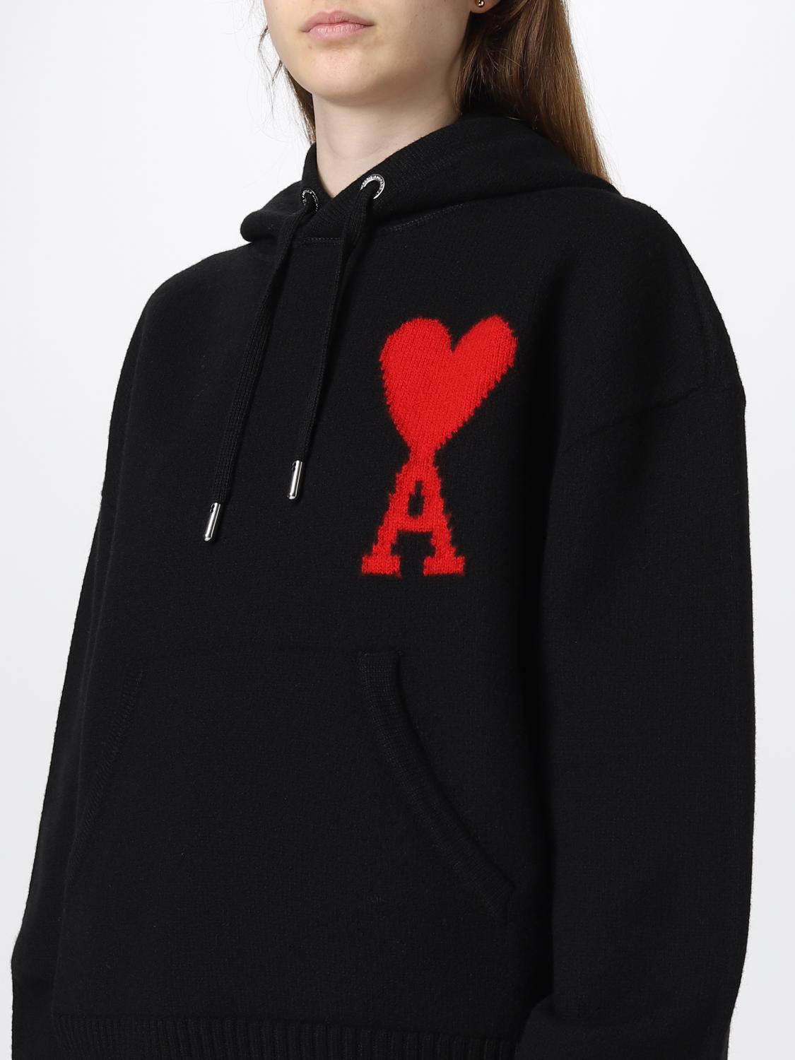 AMI PARIS SUDADERA: Sudadera mujer Ami Paris, Negro - Img 3
