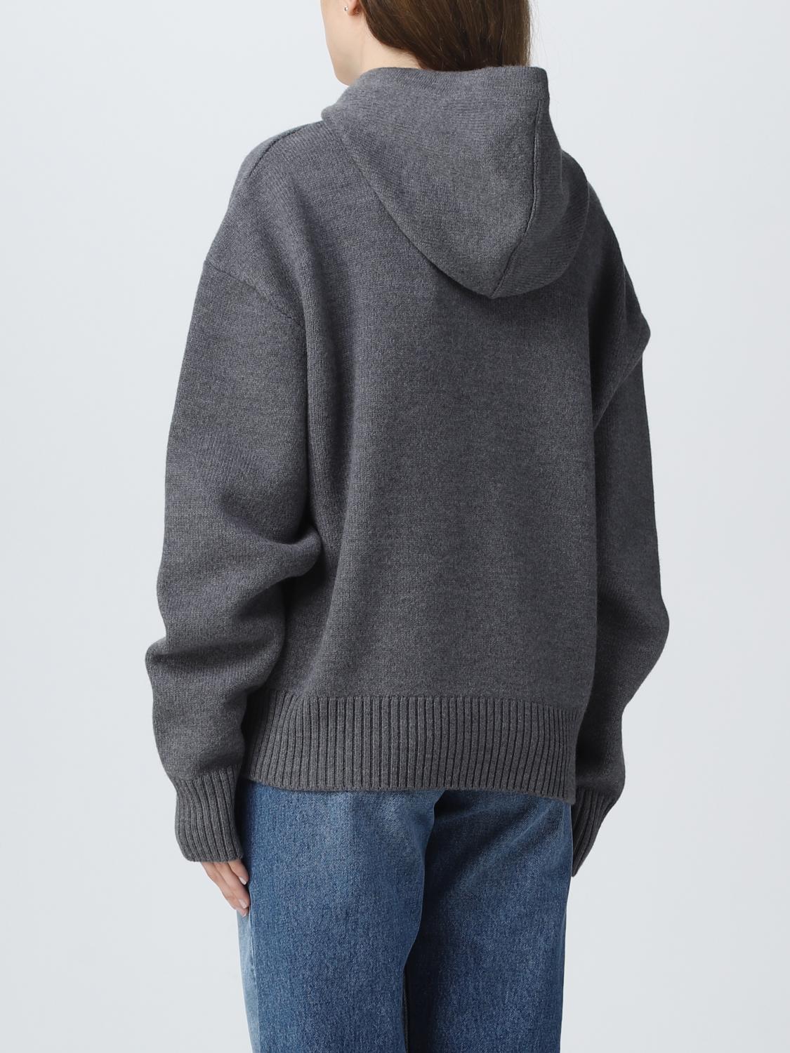 AMI PARIS SUDADERA: Sudadera mujer Ami Paris, Gris - Img 2