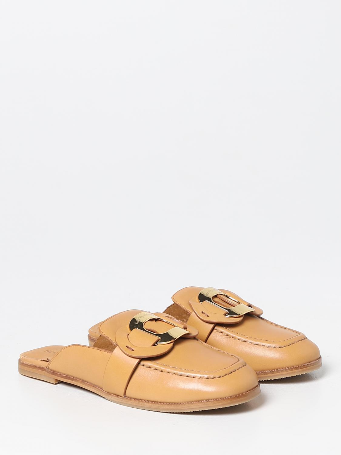 SEE BY CHLOÉ FLACHE SCHUHE: Flache sandalen damen See by ChloÉ, Braun - Img 2