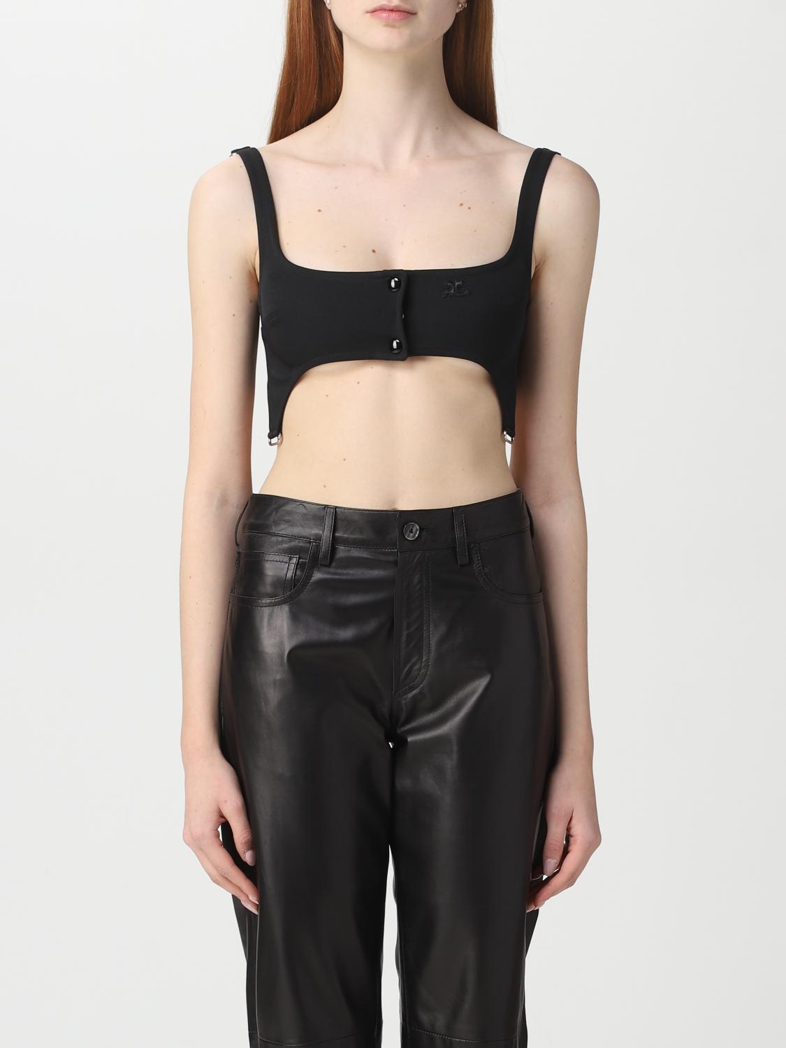 COURRÈGES TOP: Top e bluse donna CourrÈges, Nero - Img 1