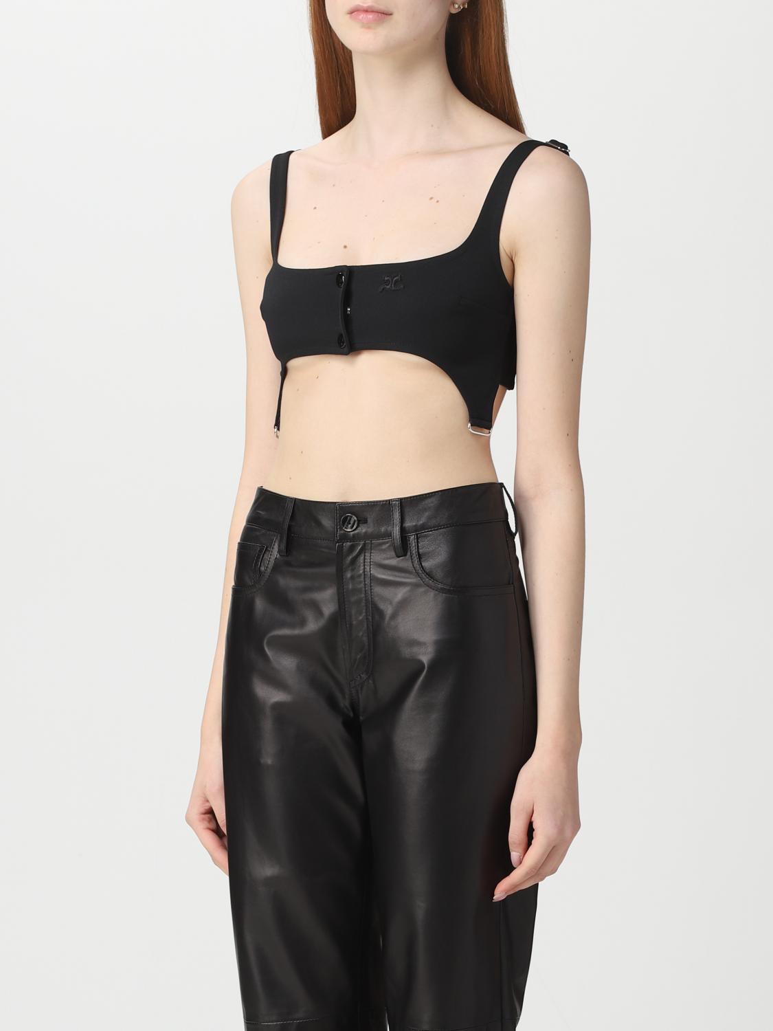 COURRÈGES TOP: Top e bluse donna CourrÈges, Nero - Img 4