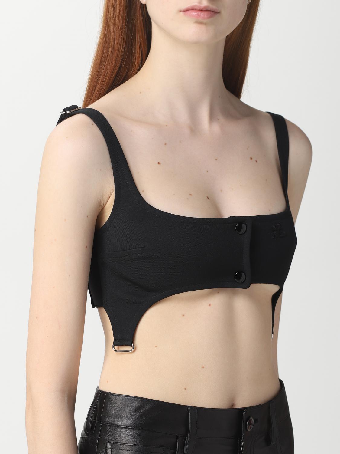 COURRÈGES TOP: Top e bluse donna CourrÈges, Nero - Img 5