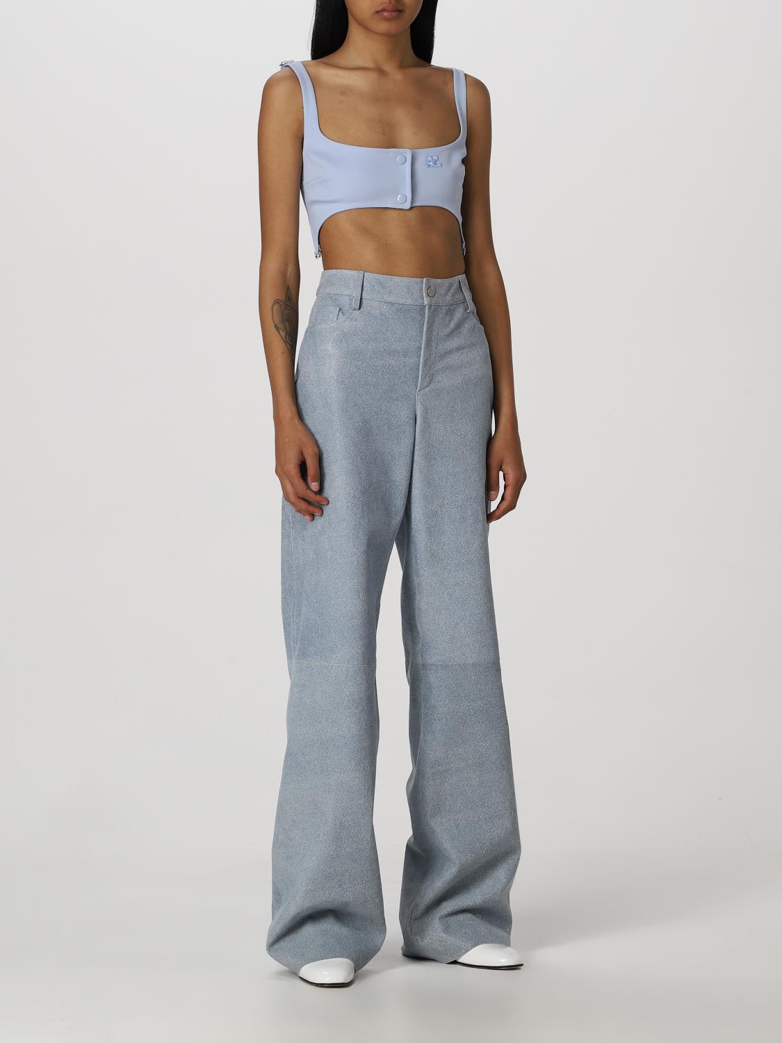 COURRÈGES TOP: Top mujer CourrÈges, Azul Oscuro - Img 2