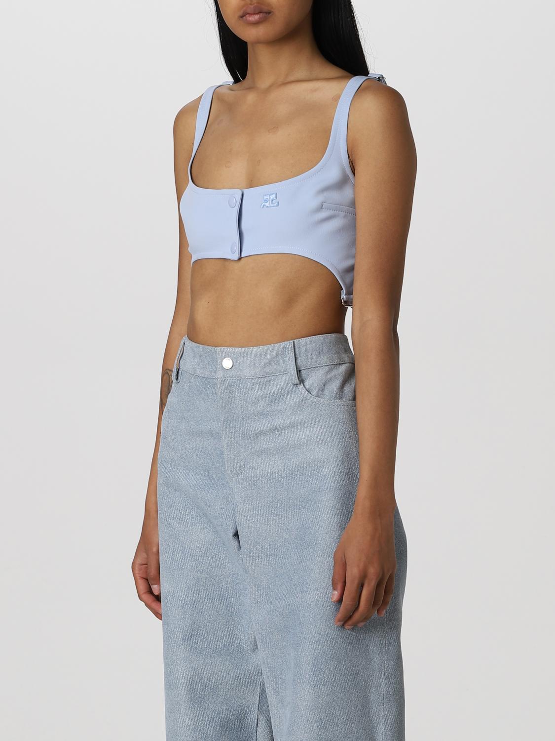 COURRÈGES TOP: Top mujer CourrÈges, Azul Oscuro - Img 4