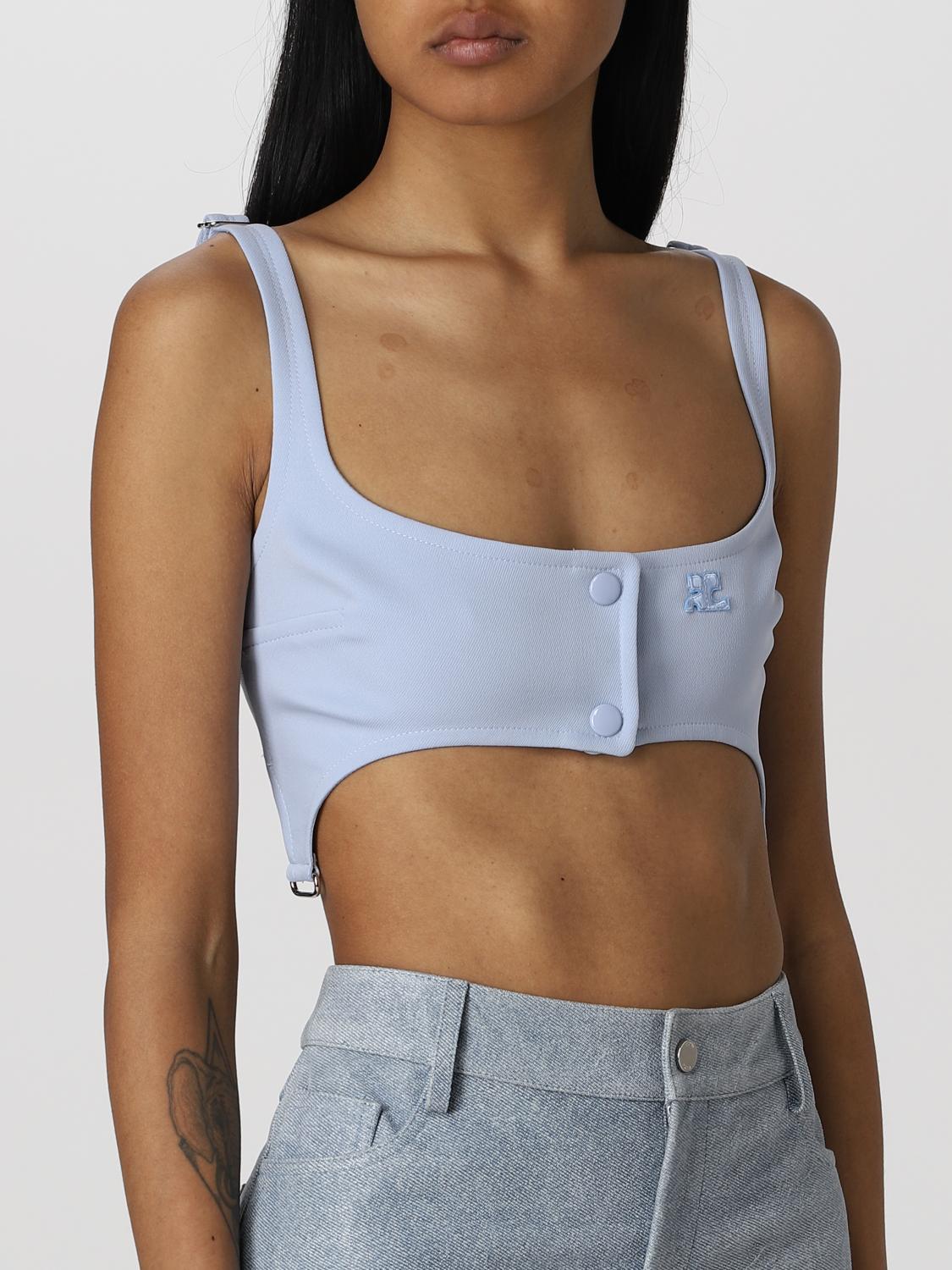 COURRÈGES TOP: Top mujer CourrÈges, Azul Oscuro - Img 5
